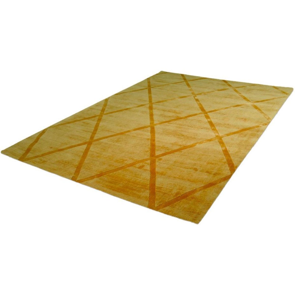 Tapis en viscose fait main, LUXE jaune, ARTE ESPINA