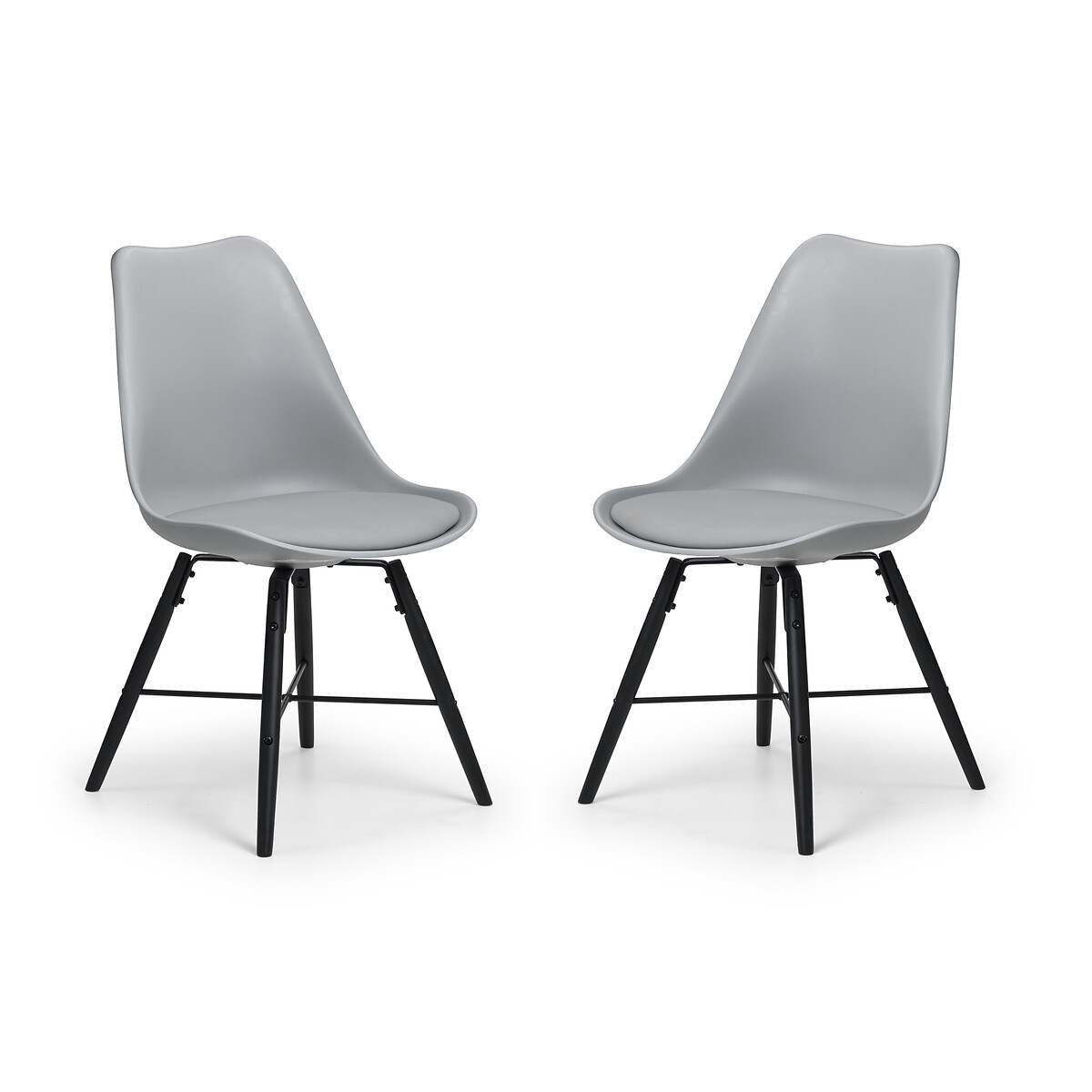 Novie Scandi Dining Chairs (Set of 2) grey, SO'HOME