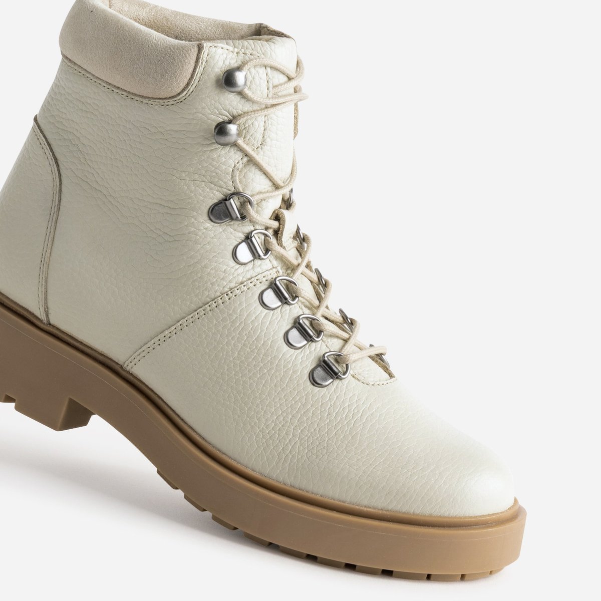 Boots en cuir LINKA ecru, ERAM