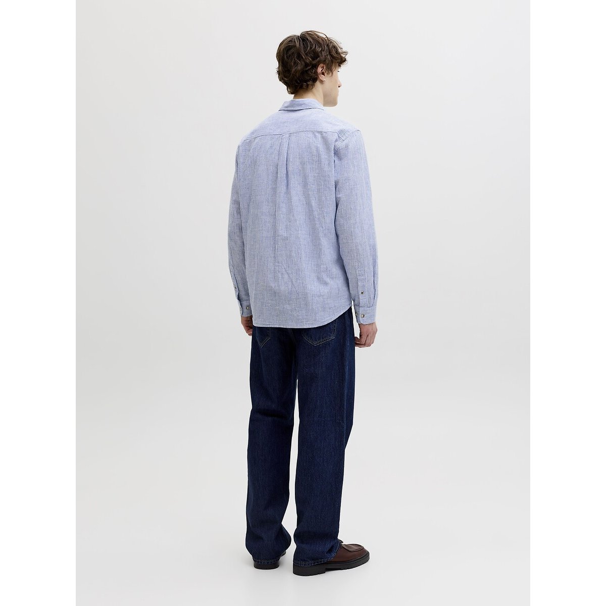 Chemise regular fit bleu rayé, JACK & JONES