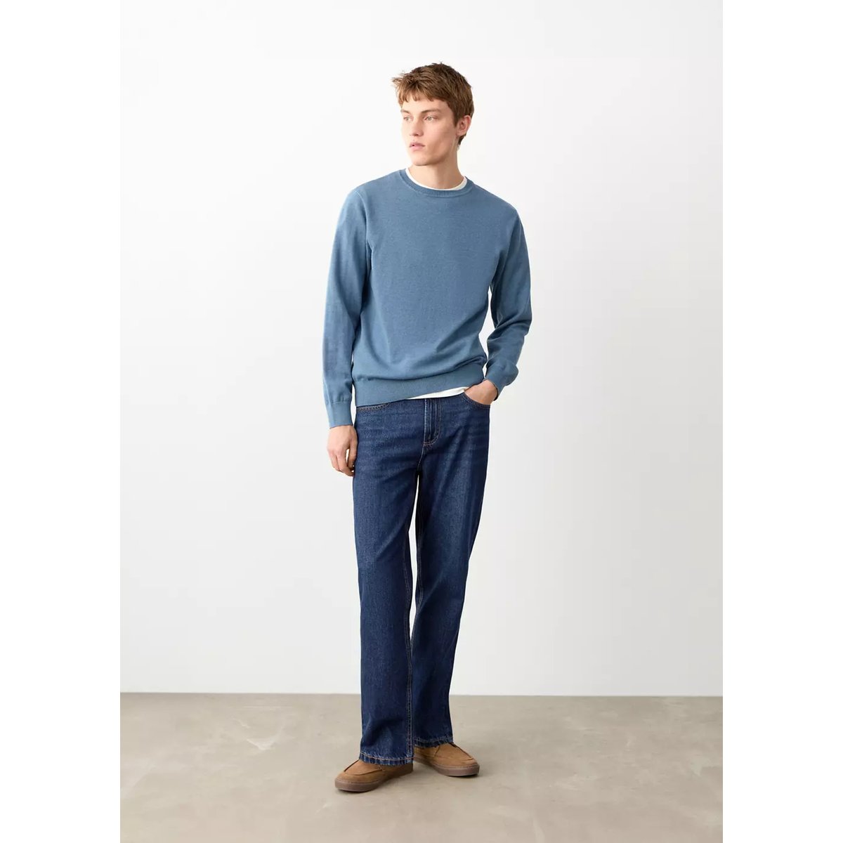 Jean regular-fit bleu foncé, MANGO TEEN