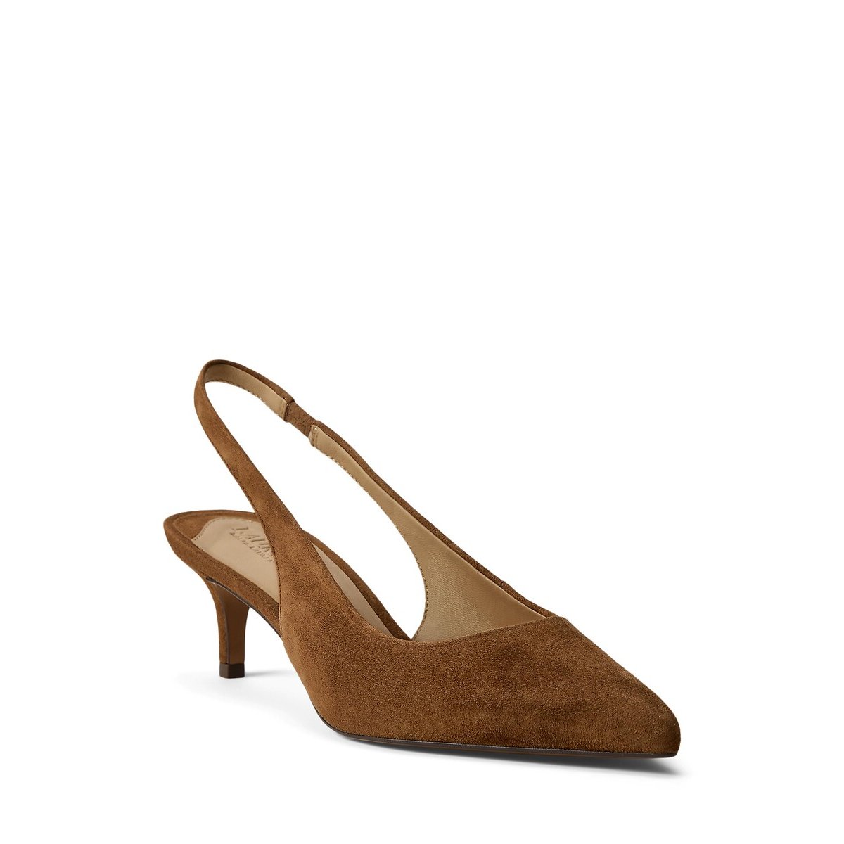 Escarpins slingback en cuir suédé, LOLAH II tabac, LAUREN RALPH LAUREN