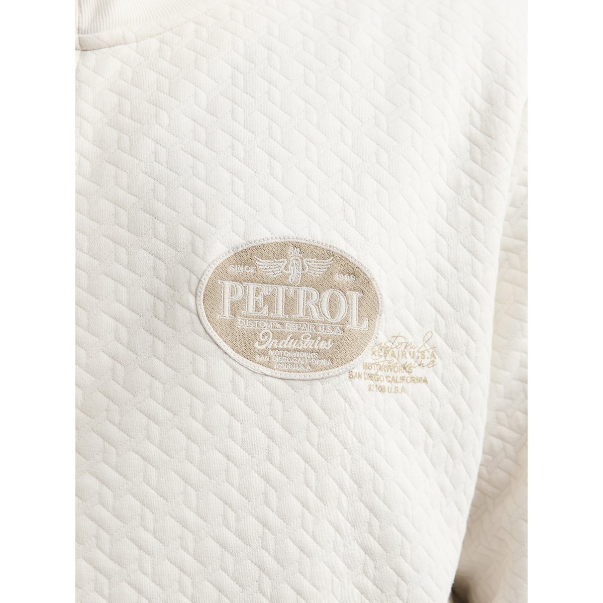 Cardigan décontracté grande taille kilómetro blanc seashell, PETROL INDUSTRIES