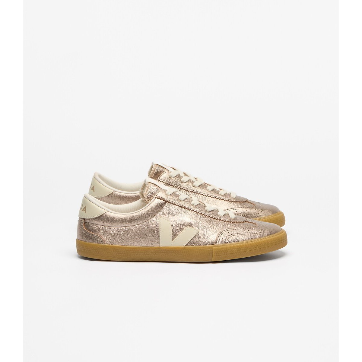 Baskets en cuir VOLLEY bronze, VEJA