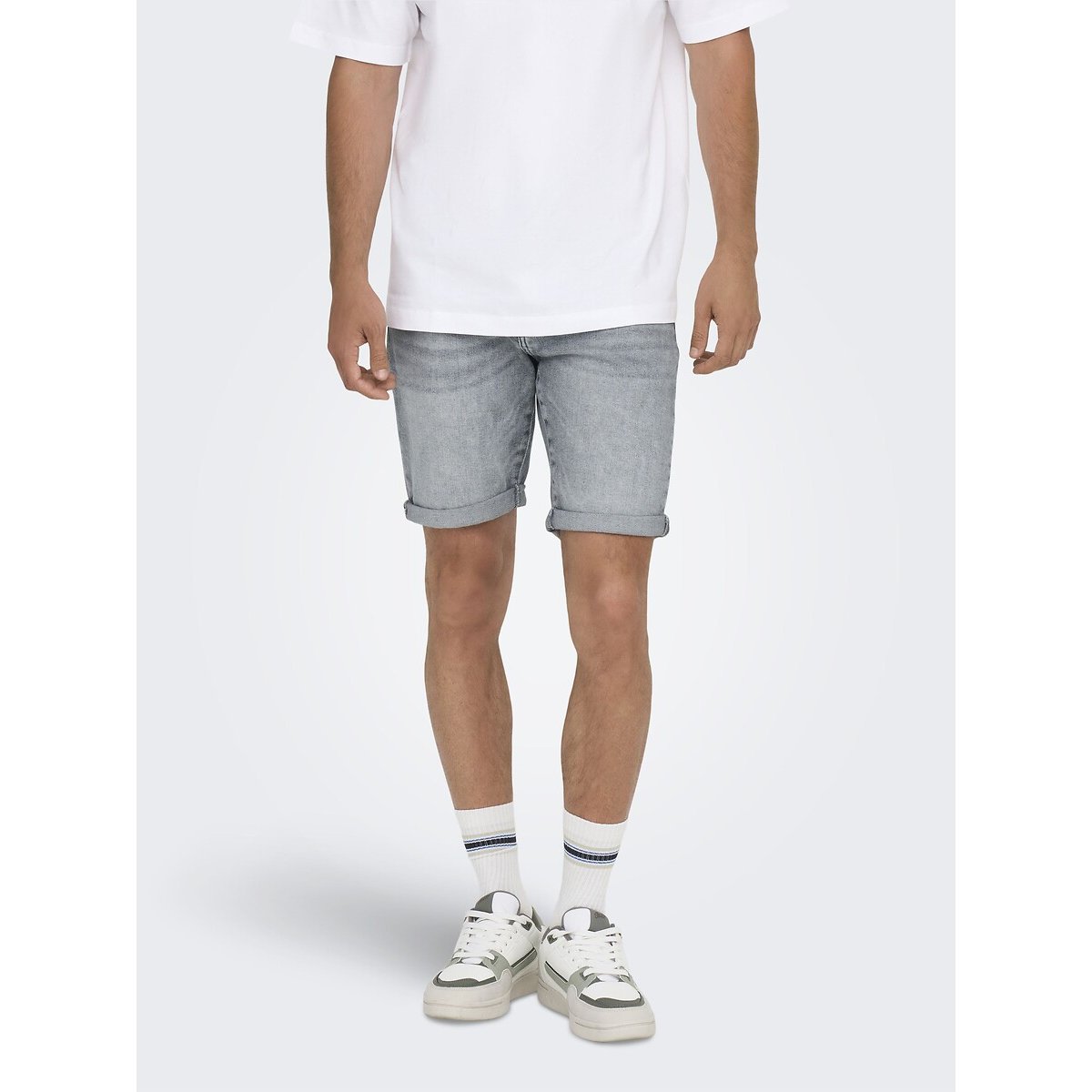 Denim Shorts denim grey, ONLY & SONS