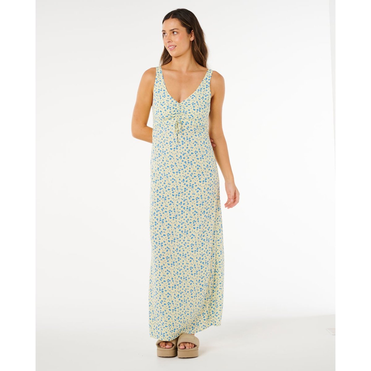 Robe maxi SURF Side jaune clair, RIP CURL