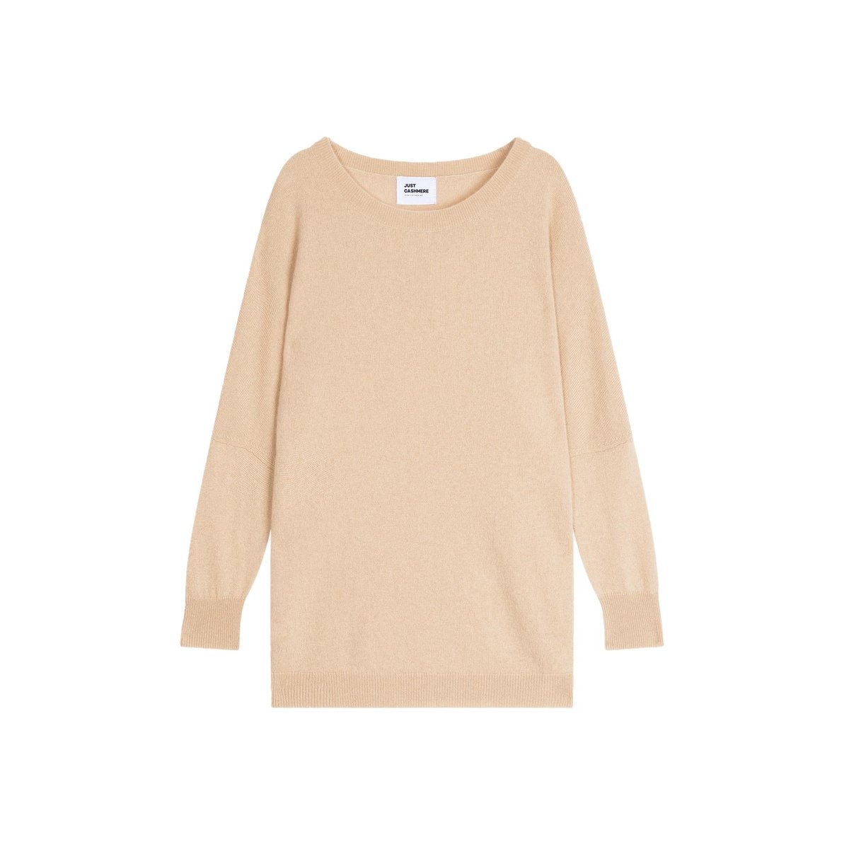 Pull Chauve Souris Sable Rebecca beige, JUST CASHMERE
