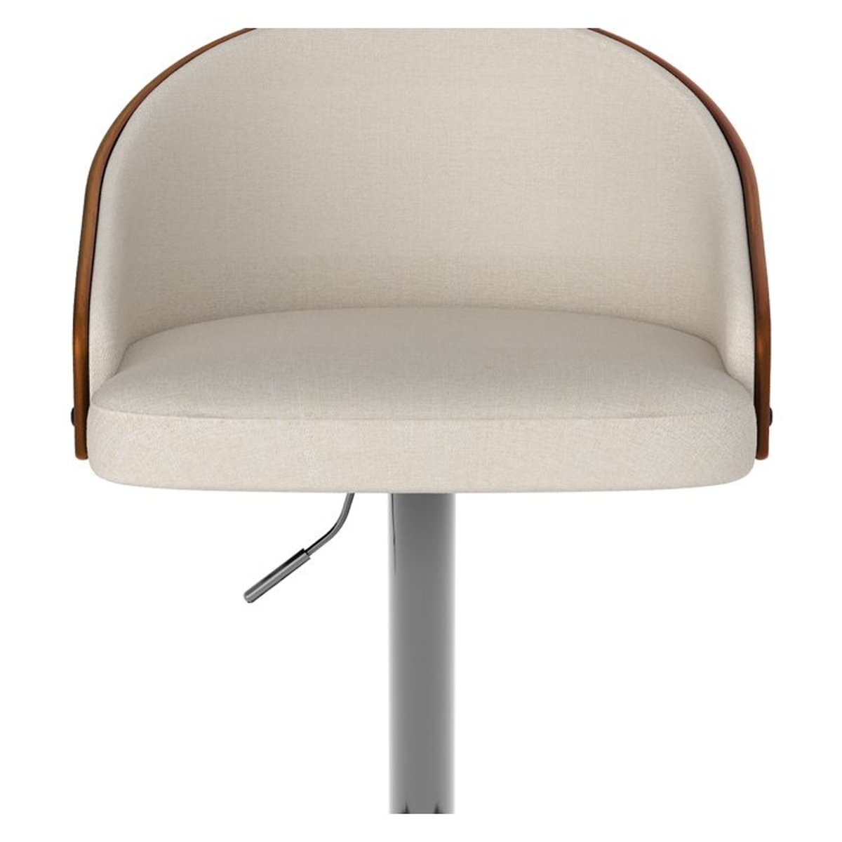 Chaise de bar réglable 63/84 cm en tissu - CARMELO beige, MAISON PAVANE