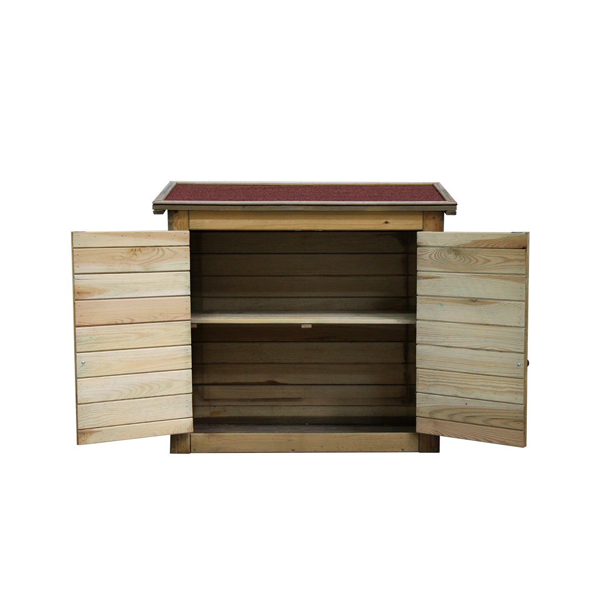 Armoire de rangement en bois Lisboa petit modèle marron, CEMONJARDIN