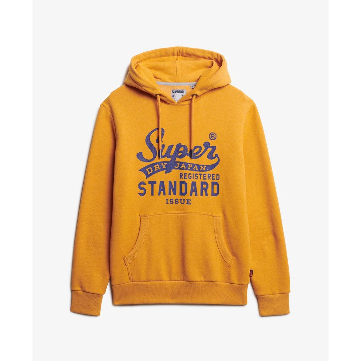 Sweat à capuche Standard Script Coupe Décontractée fripe dorée chiné, SUPERDRY