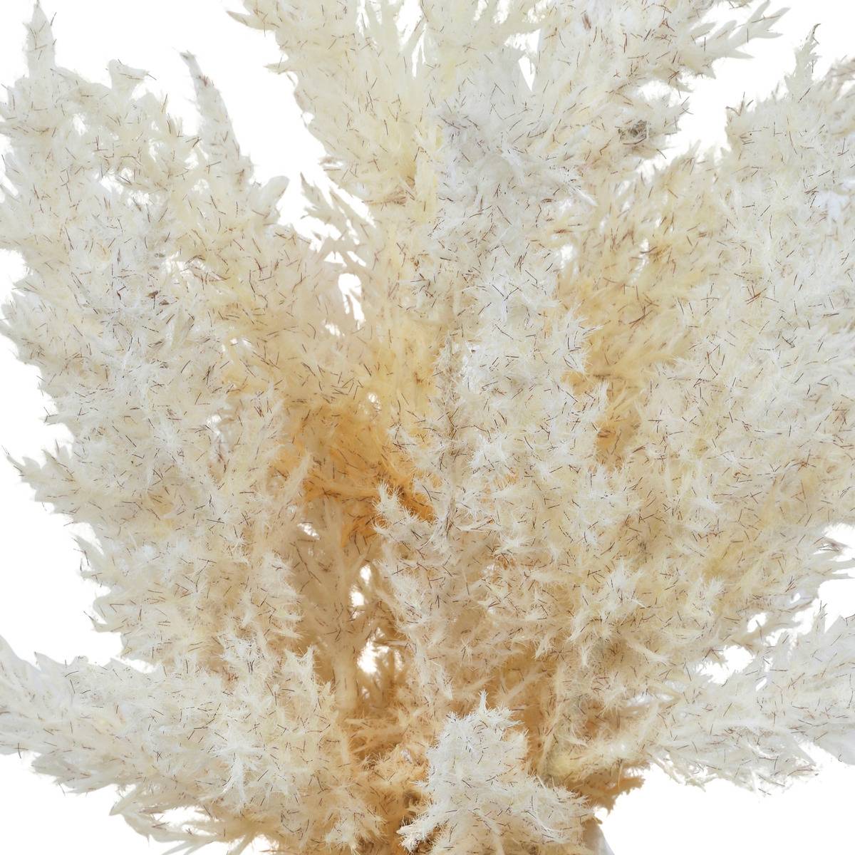 Composition florale artificielle avec vase en grès JAMES blanc, ATMOSPHERA
