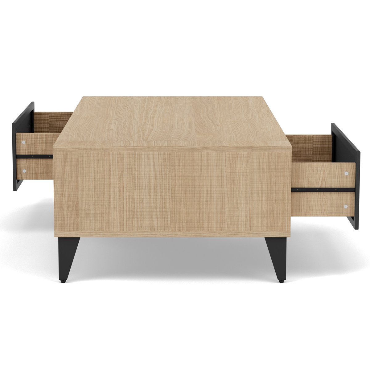 Table basse - TRIBECA bois / noir, BEST MOBILIER