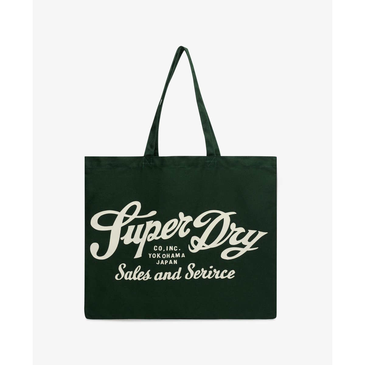 Tote vert émail/blanc cassé, SUPERDRY