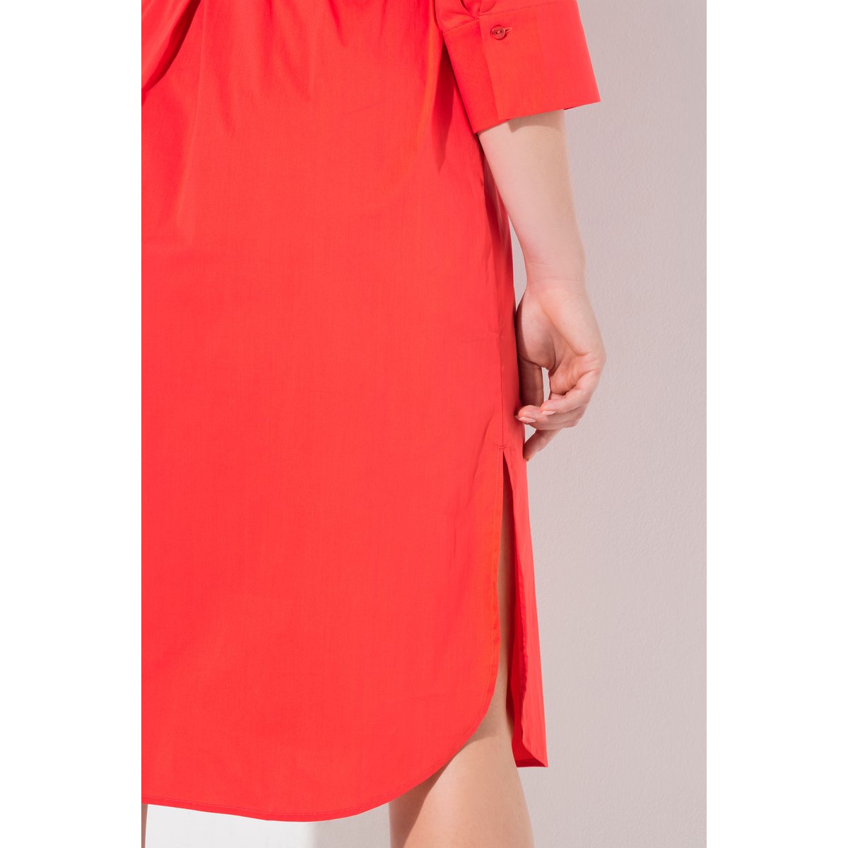 Robe chemisier à coupe évasée litchi, ULLA POPKEN