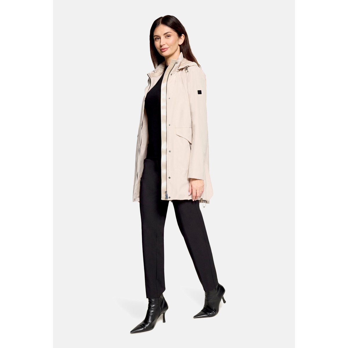 Veste outdoor à capuche amovible chateau gray, BETTY BARCLAY