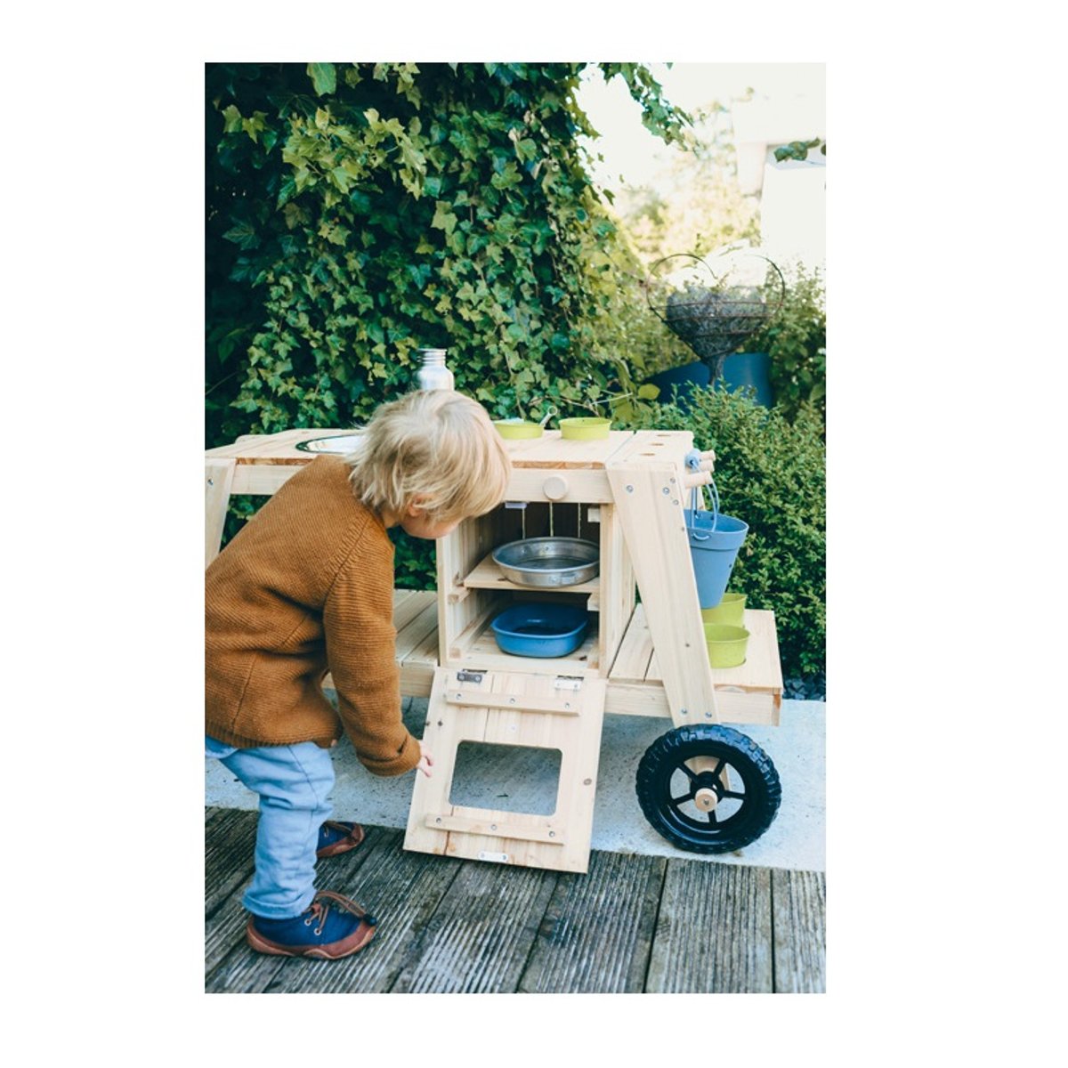 Cuisine de plein air pour enfants beige, SMALL FOOT COMPANY