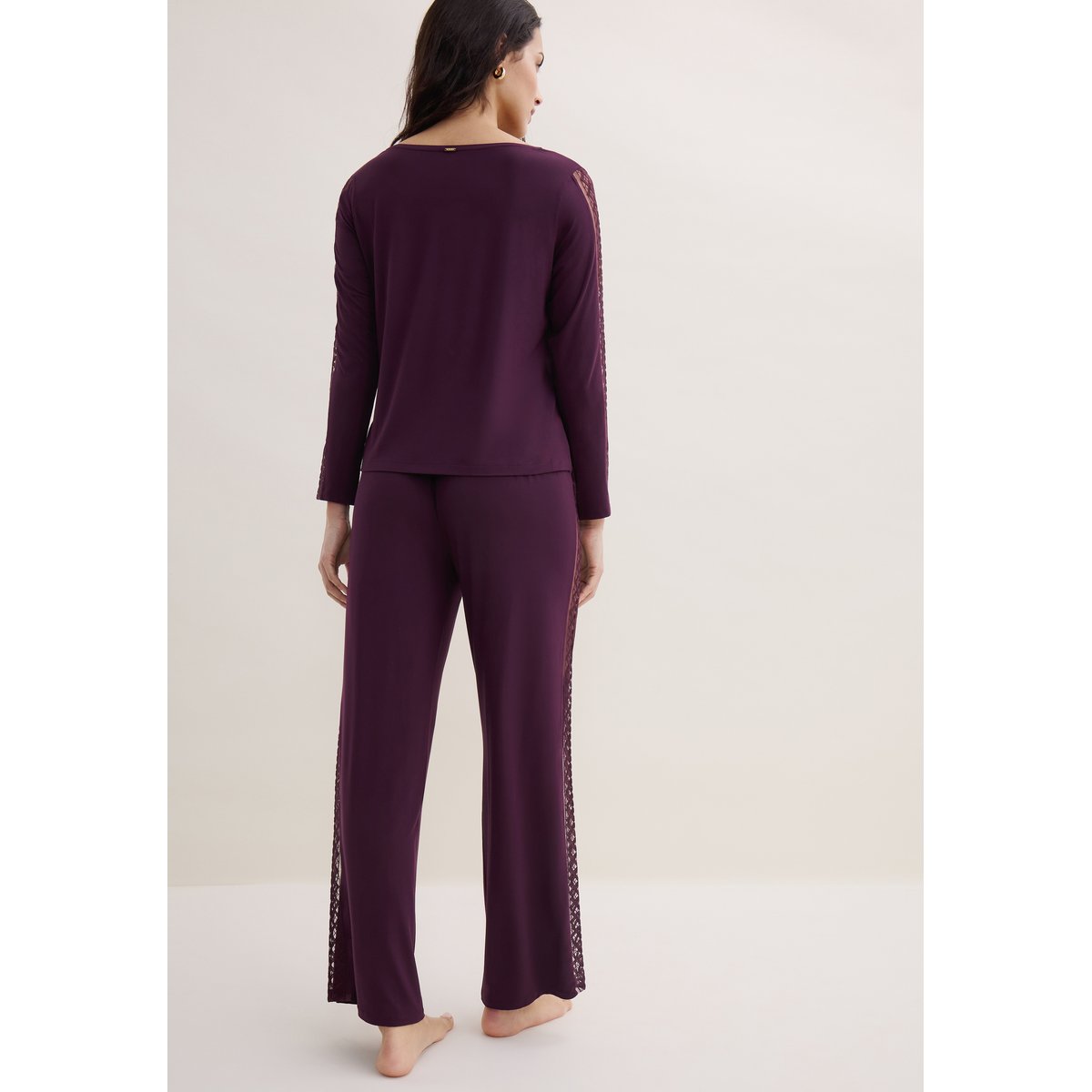 Top manches longues Sweet Obsession deep berry, AUBADE