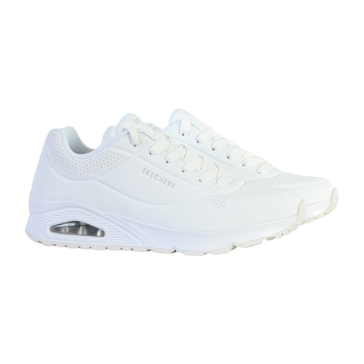 Basket à Lacets Stand On Air blanc, SKECHERS
