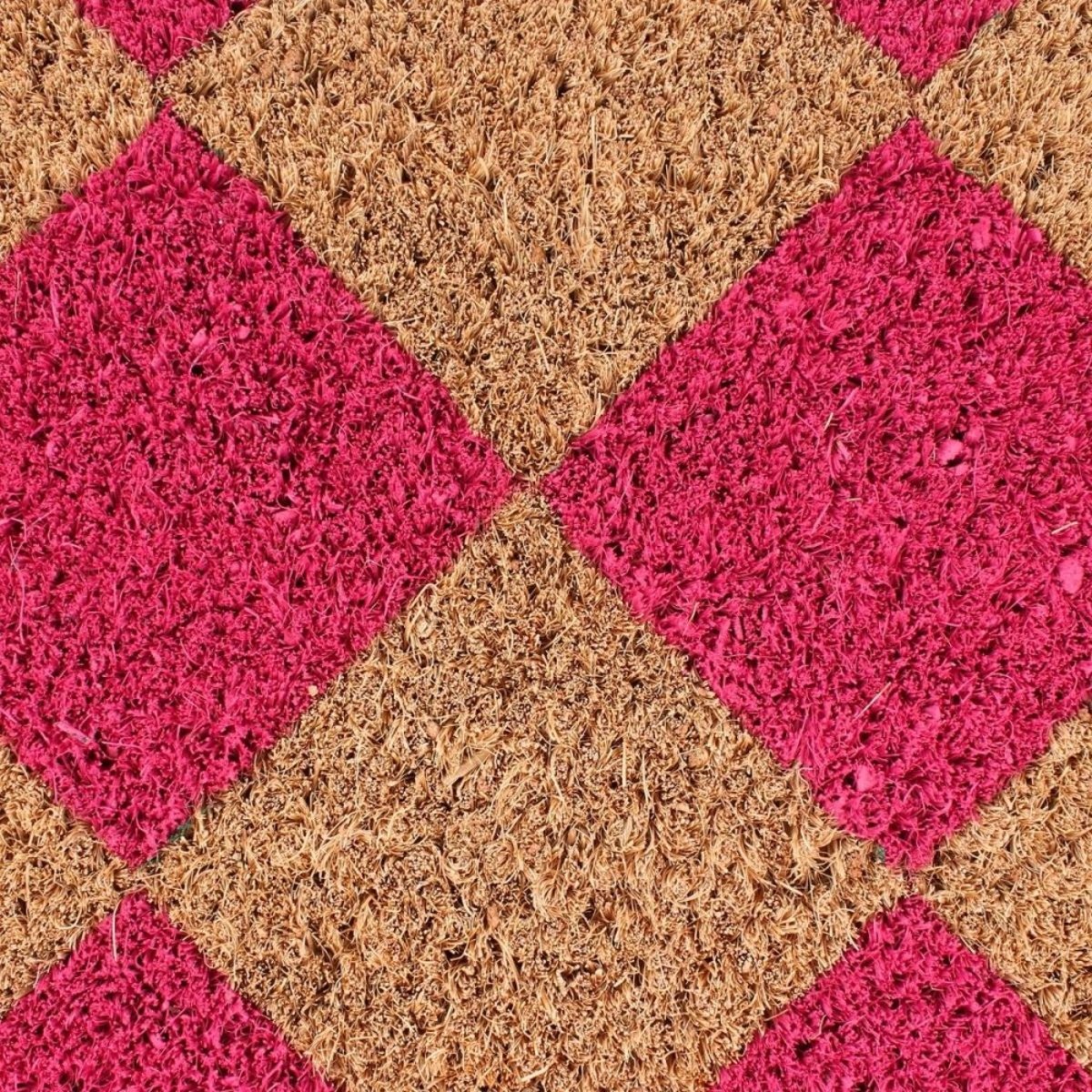 Paillasson coco imprimé 40x60cm rose, ORNAMI
