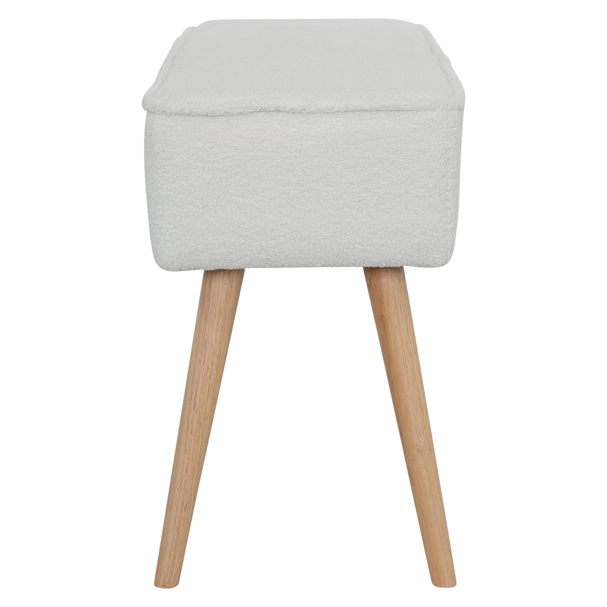 Banc tissu effet laine bouclette écru ecru, ZAGO
