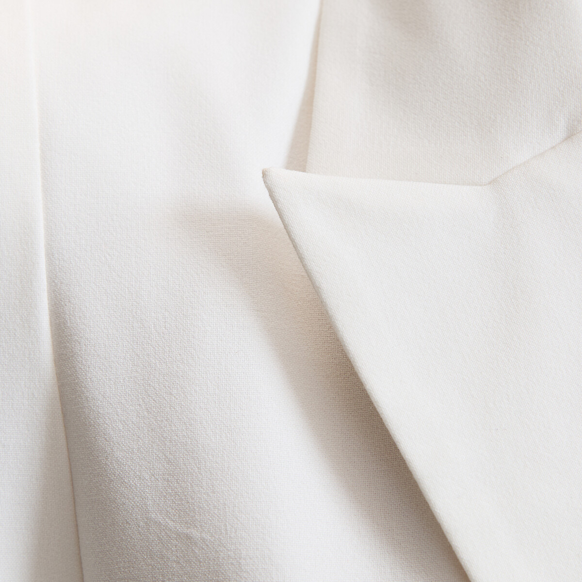 Blazer long coupe cintrée blanc, LA REDOUTE COLLECTIONS