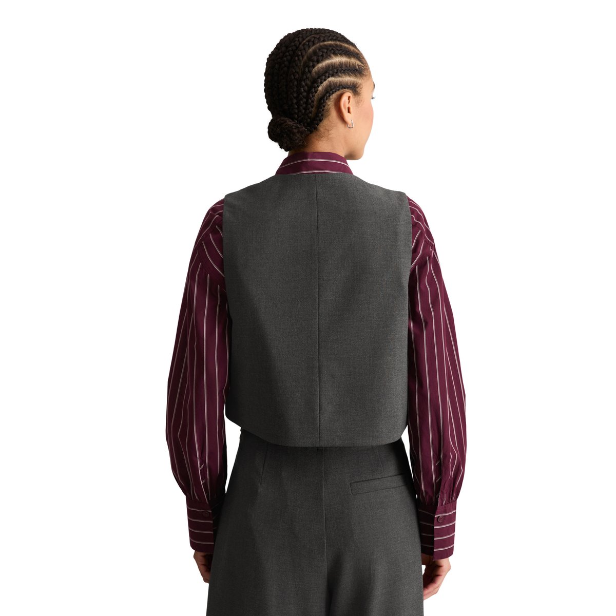 Gilet de costume ample avec LENZING™ ECOVERO™ gris, MARC O’POLO DENIM