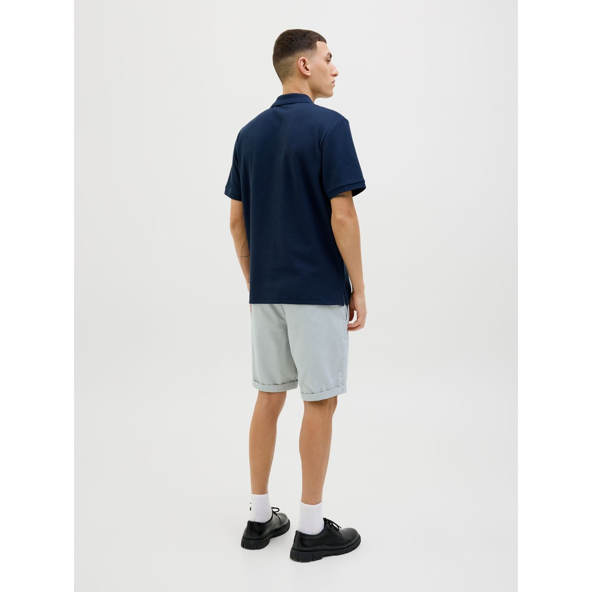 Short Chino grise - high-rise, JACK & JONES