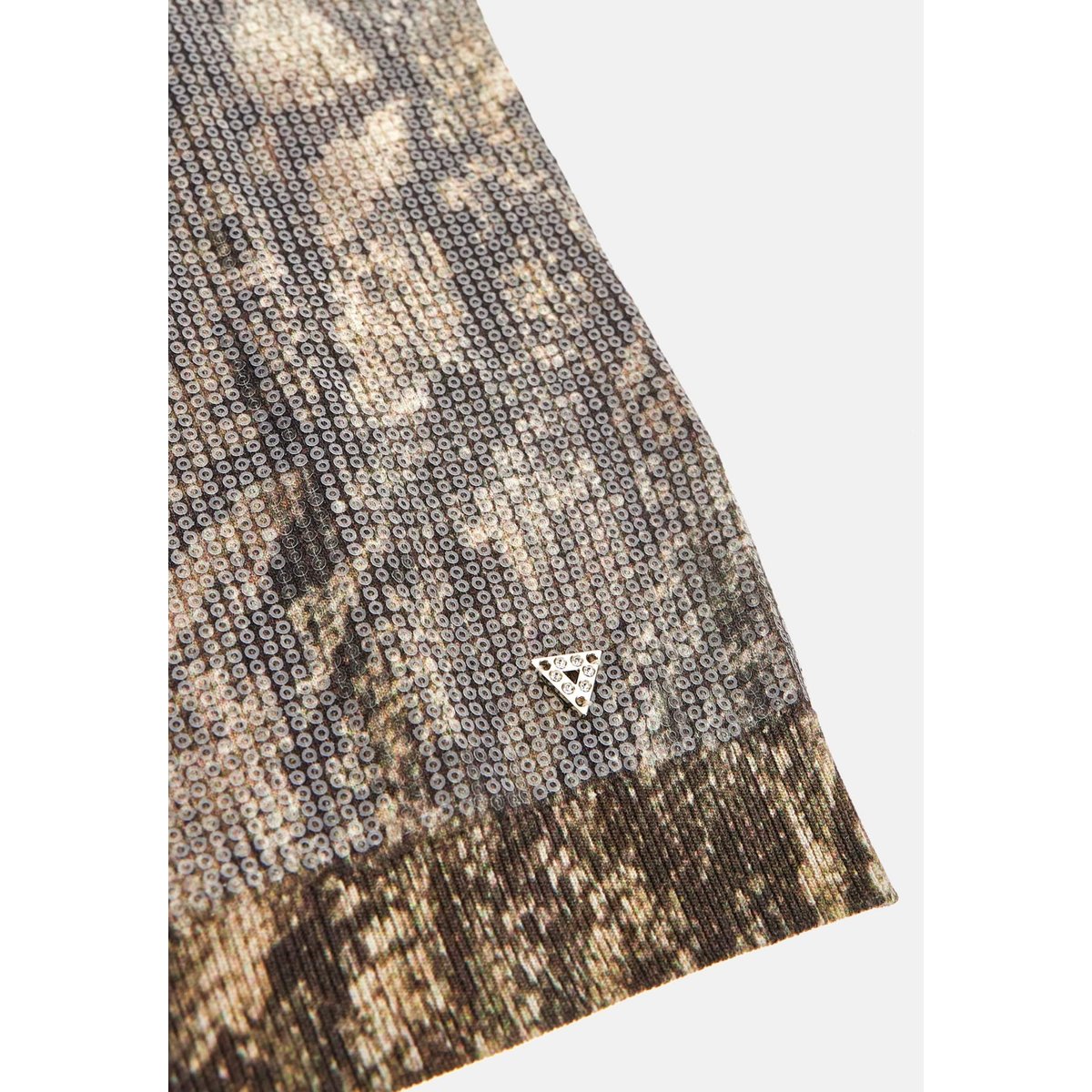 Pull Crop Sequins animalier, GUESS