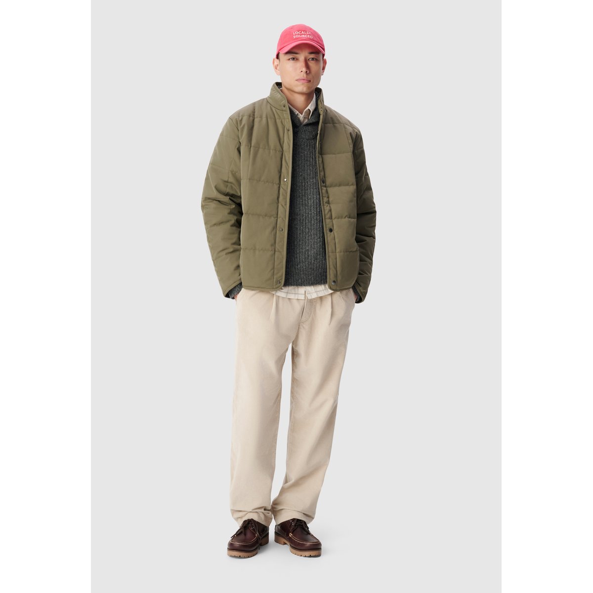 Jogpant velours côtelé beige, IKKS