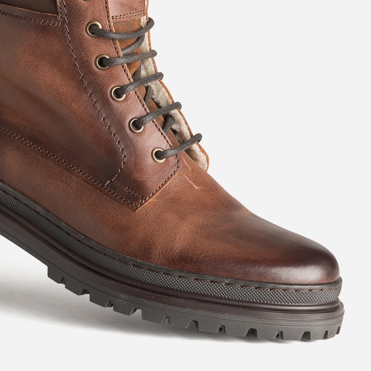 Boots en cuir LOAN marron, ERAM