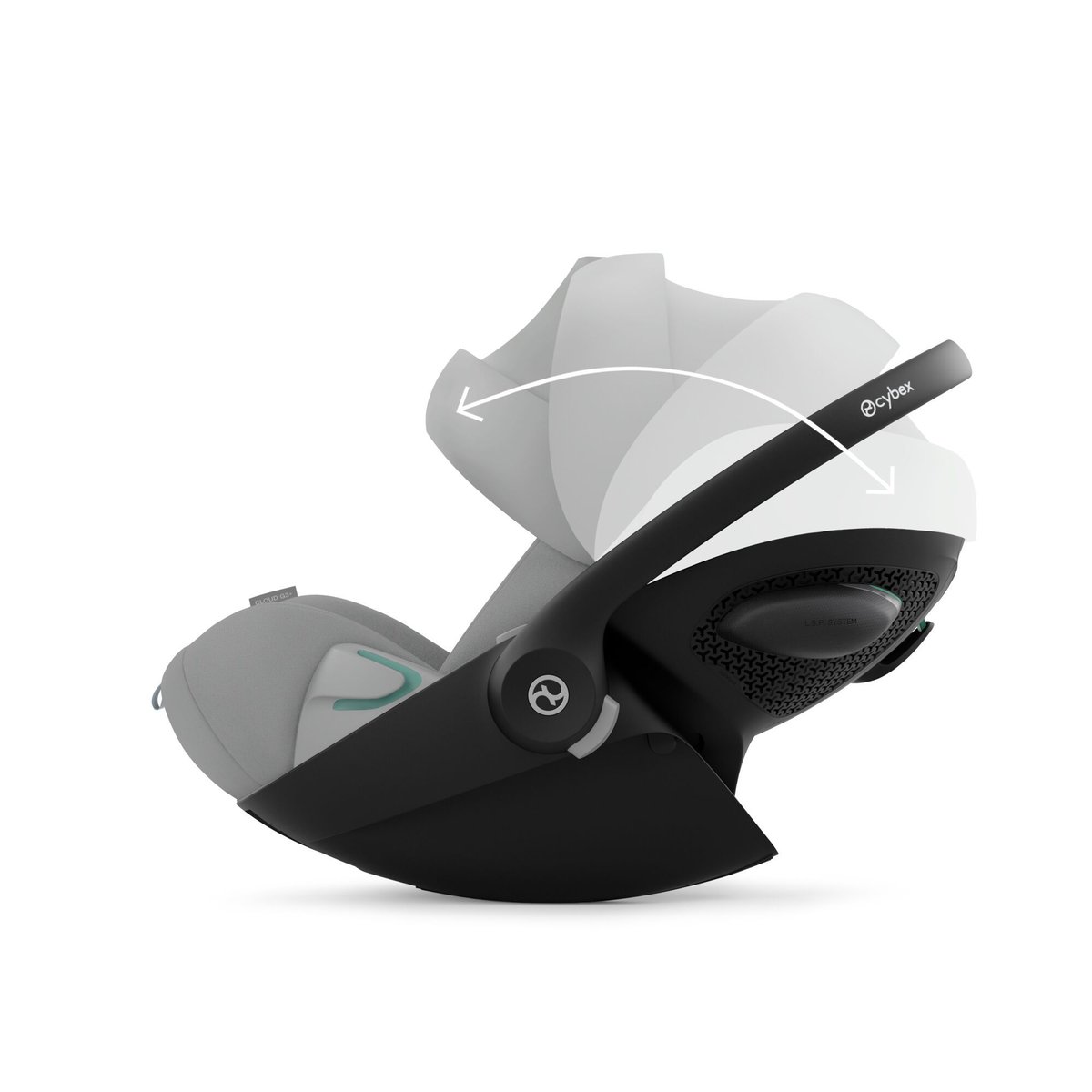 Siège auto Cloud G3 i-Size Tissu Plus gris stone grey, CYBEX