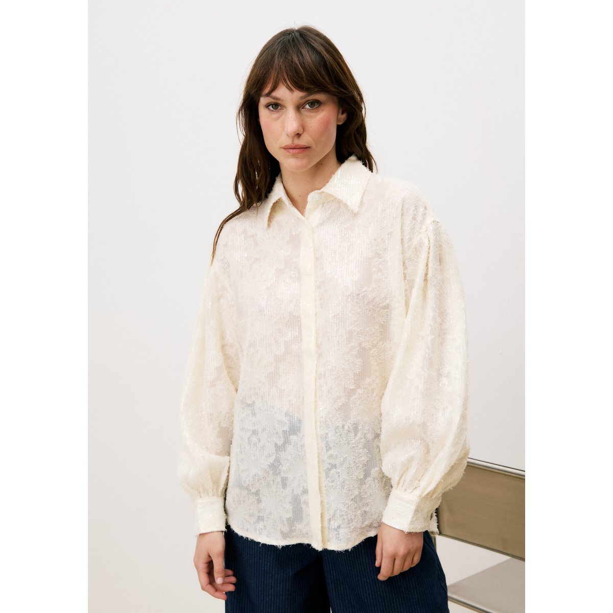 Chemise CANDI beige crème, FRNCH