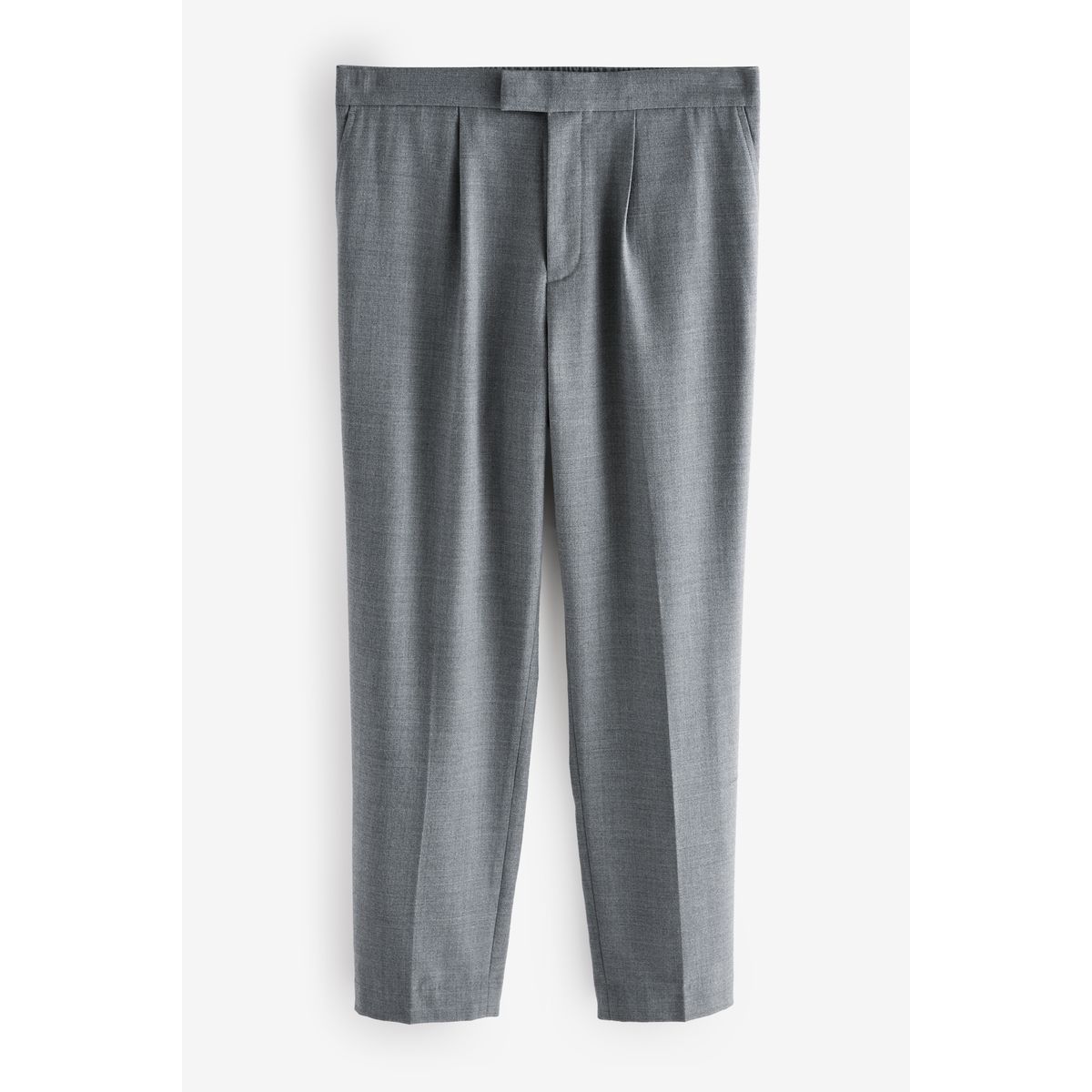 Pantalon texturé à taille élastique gris, NEXT