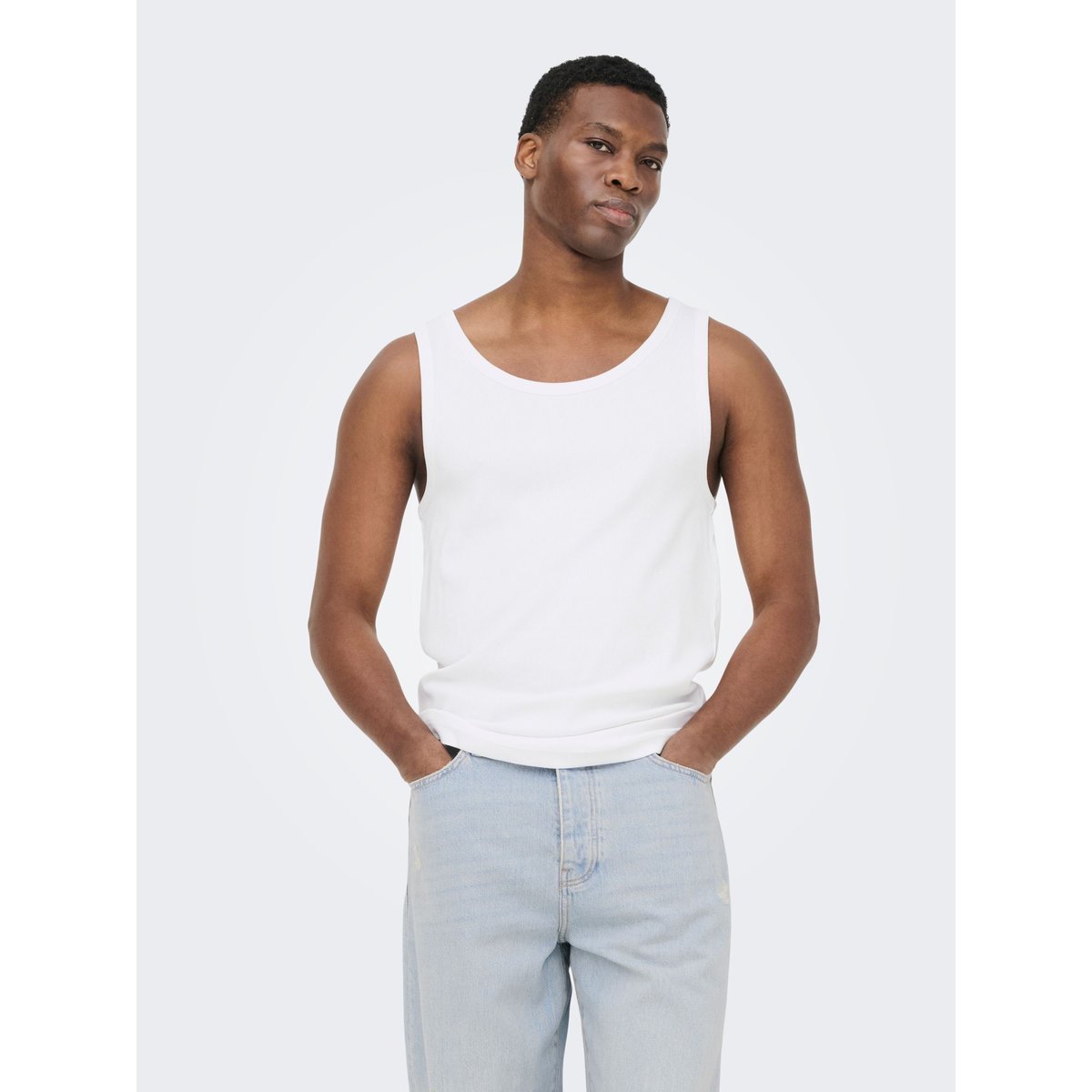Débardeur bright white, ONLY & SONS