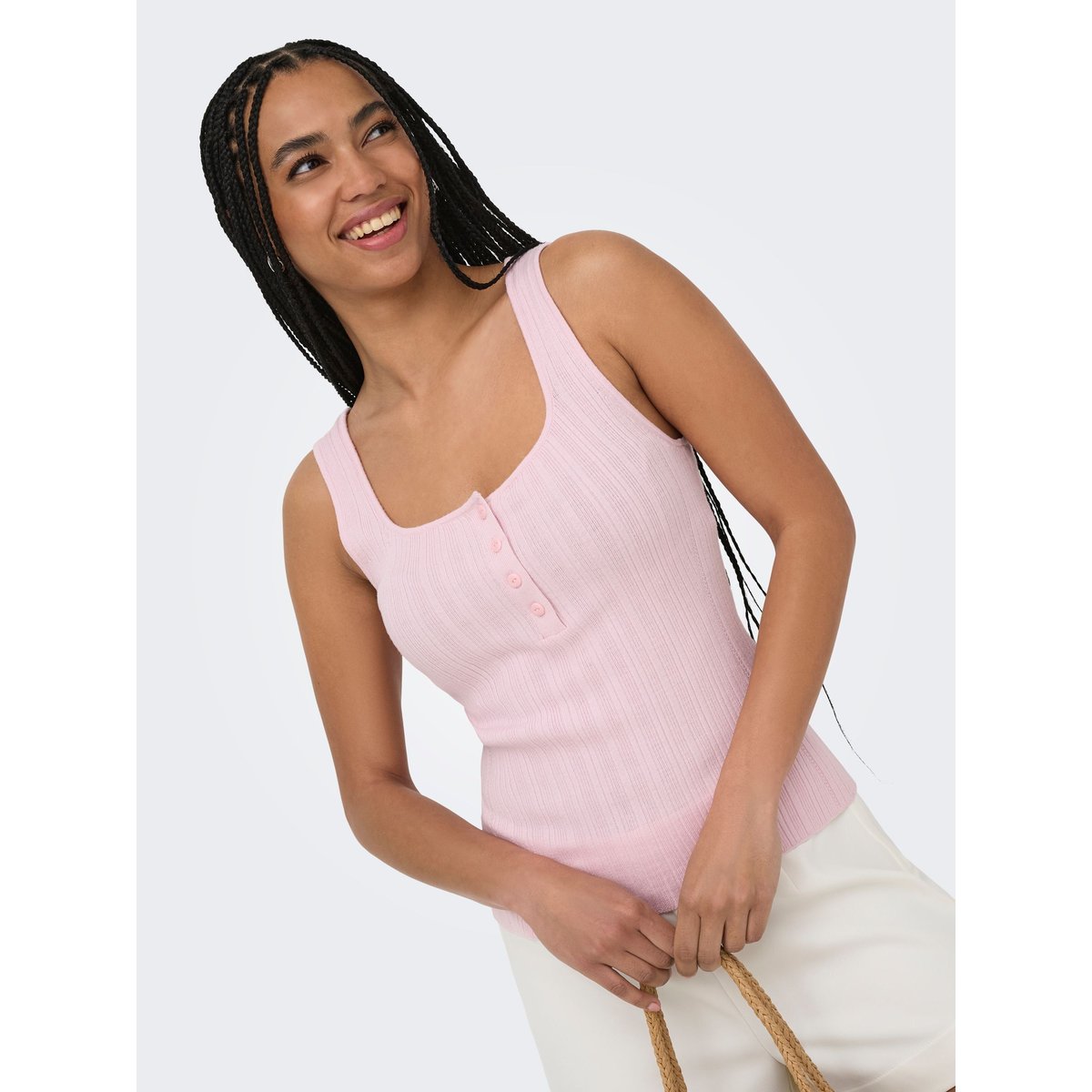 Top pale lilac, ONLY