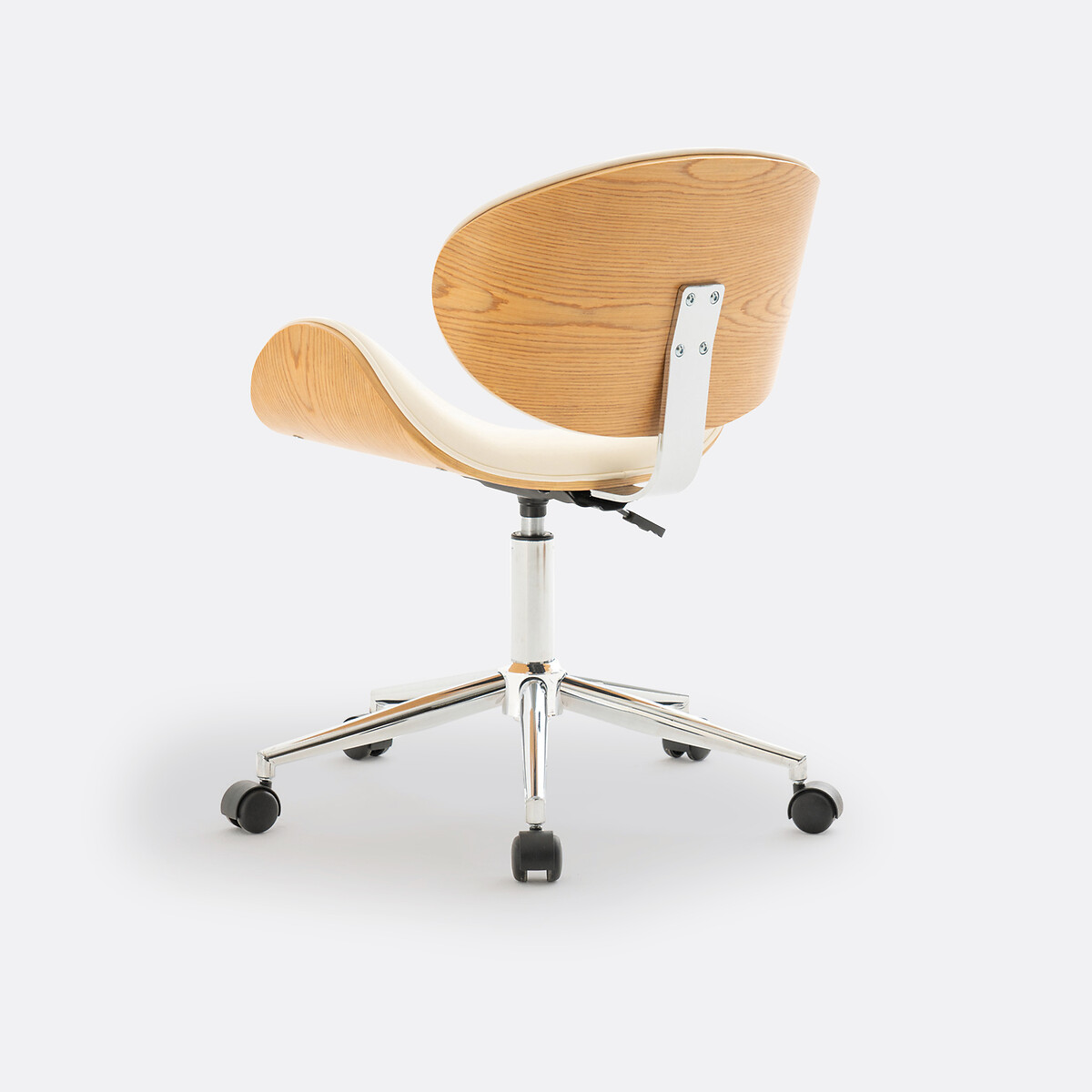 Sillón de oficina con ruedas, Zarius roble/blanco, LA REDOUTE INTERIEURS