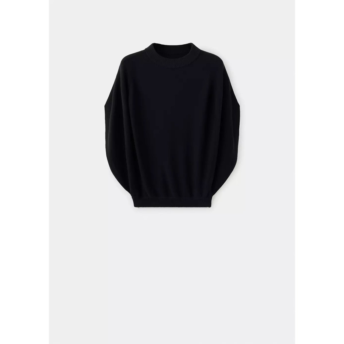 Pull-over côtelé col bateau noir, MANGO