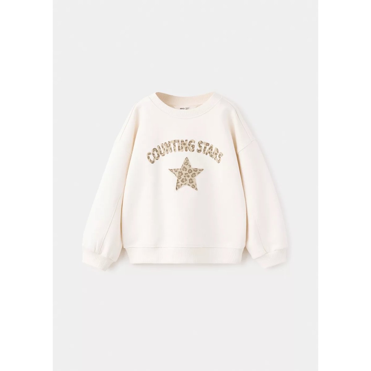 Sweat imprimé animal blanc cassé, MANGO BABY