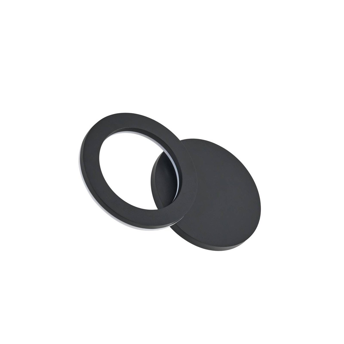 Applique extérieure en aluminium moderneLED noir, LINDBY