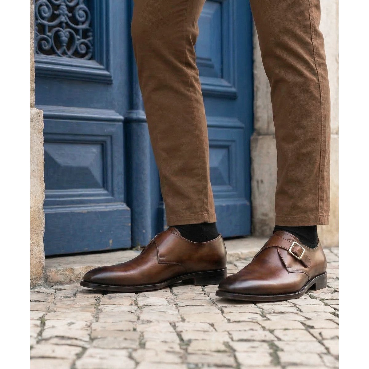 Chaussure en cuir BECKETT marron, FINSBURY