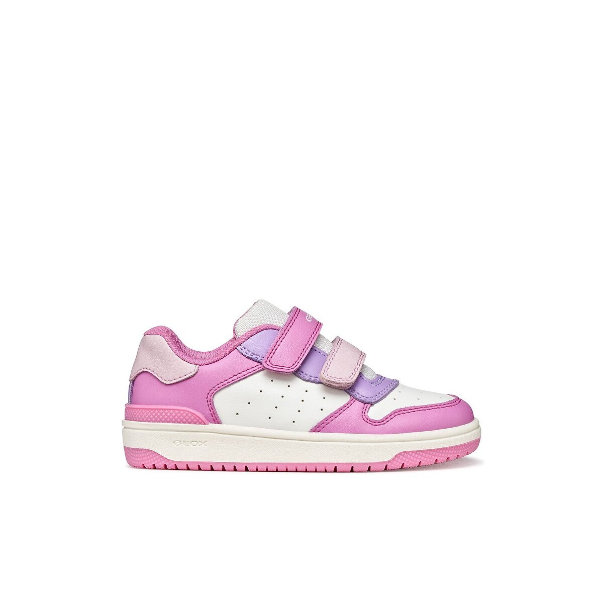 Baskets respirantes à scratchs, WASHIBA rose/blanc, GEOX