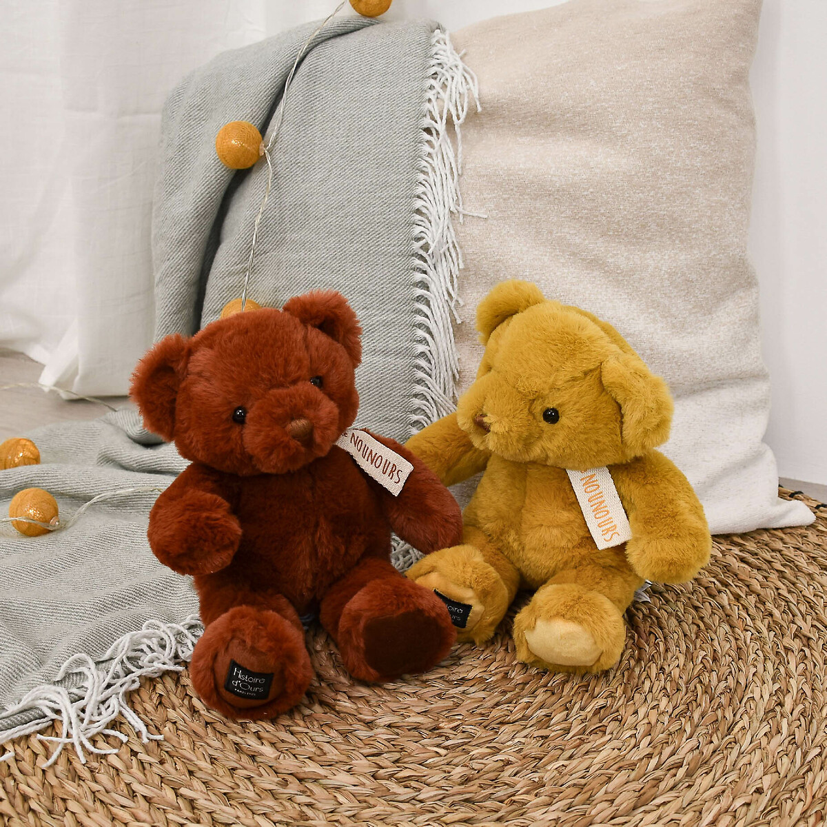 Doudou Le Nounours 28cm cannelle, HISTOIRE D'OURS