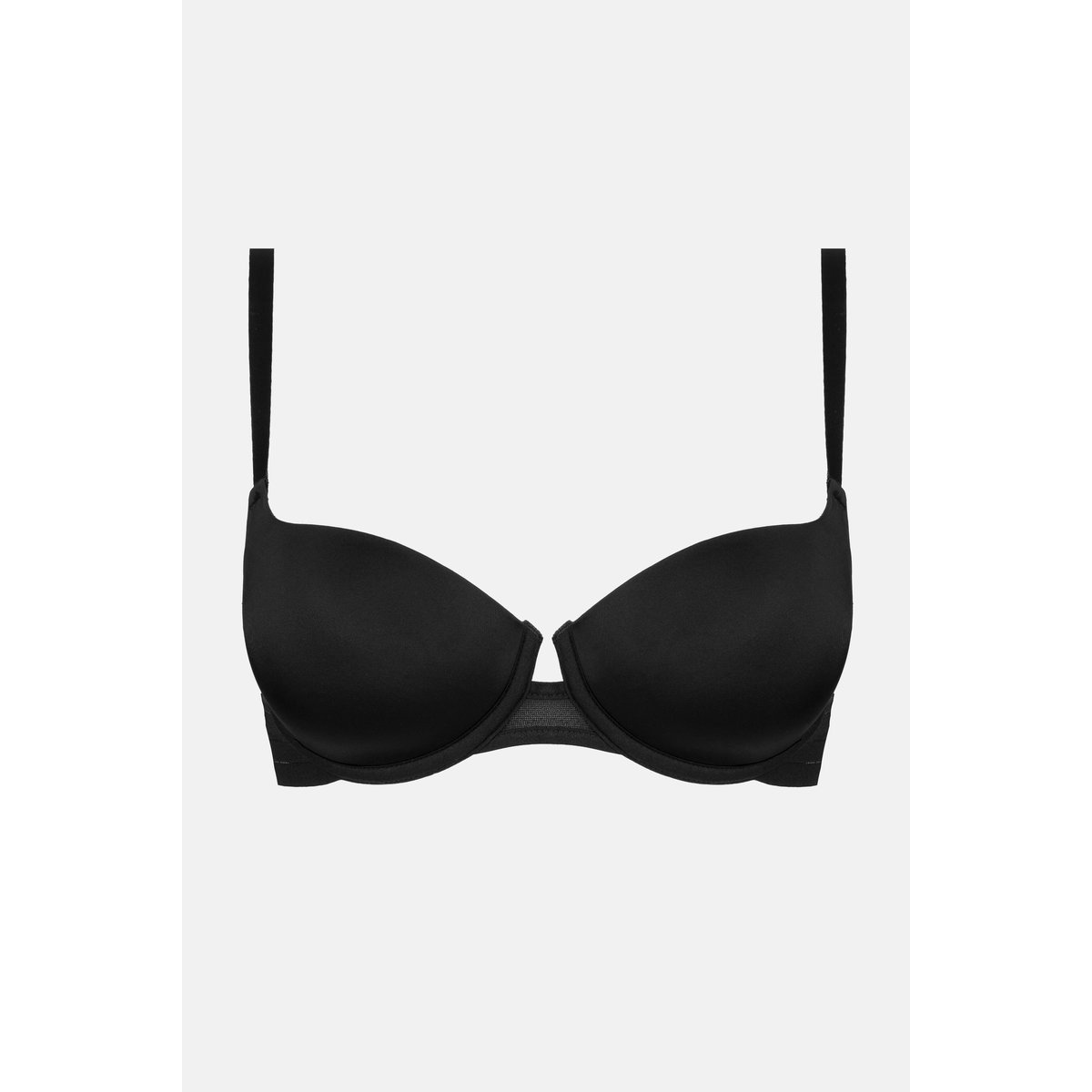 Soutien-gorge corbeille à coques en microfibre et tulle NUFIT noir, MAISON LEJABY