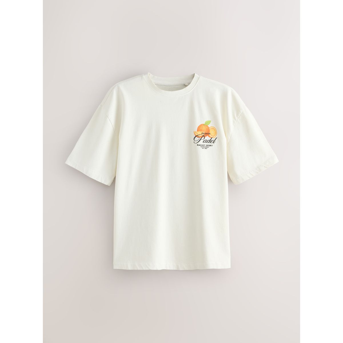 T-shirt sport à imprimé sous licence padel blanc, NEXT