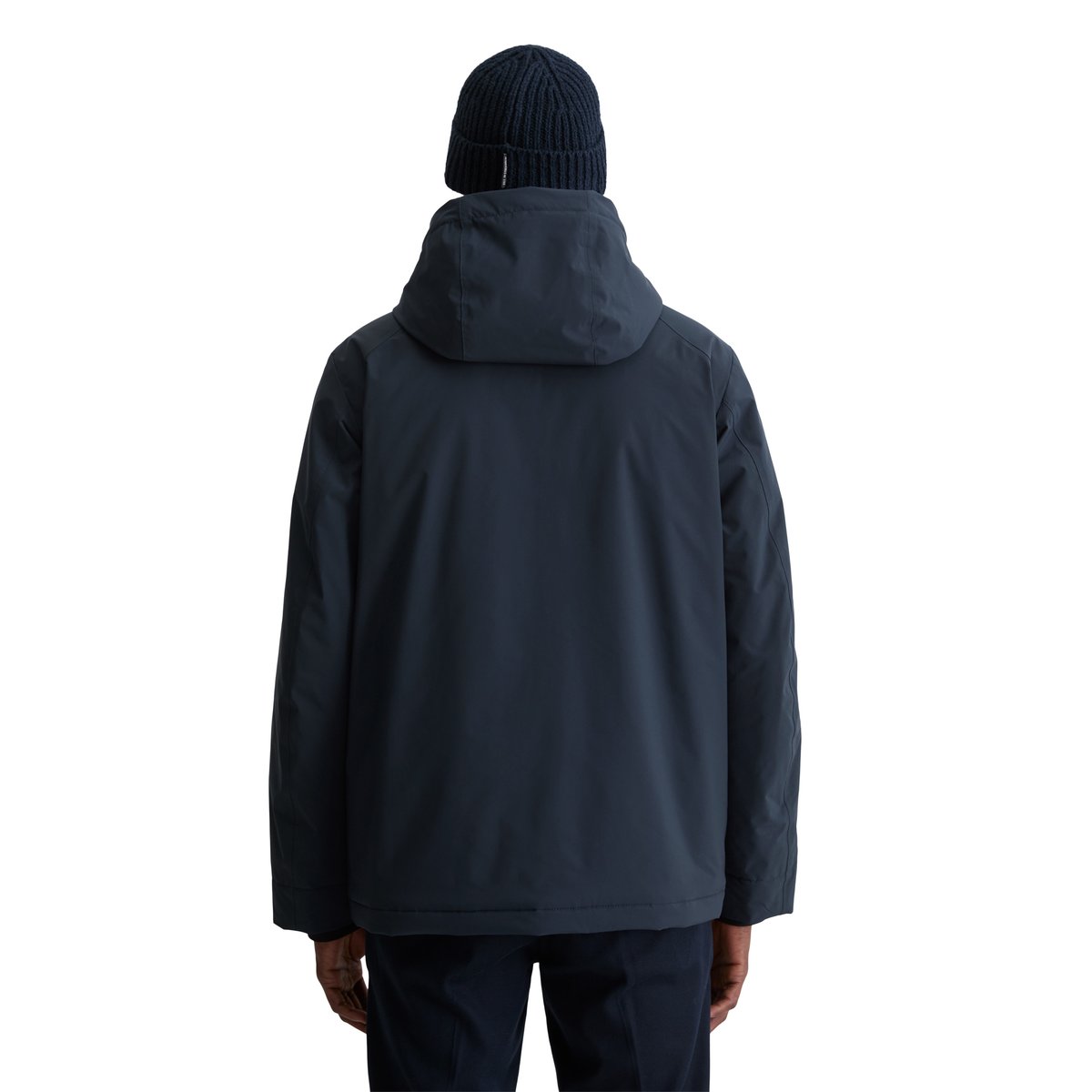 Veste à capuche MOP x Function en matériau Performance imperméable bleu foncé, MARC O'POLO