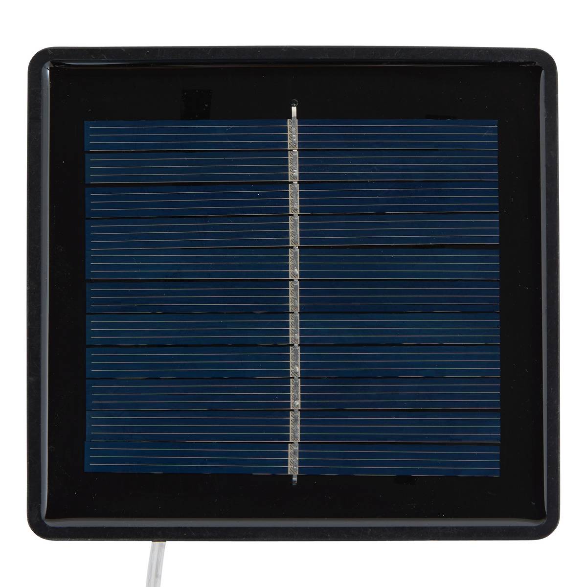 Rideau lumineux de façade d'extérieur 2 x 2 m 400 LED blanc froid 8 fonctions solaire transparent, ATMOSPHERA