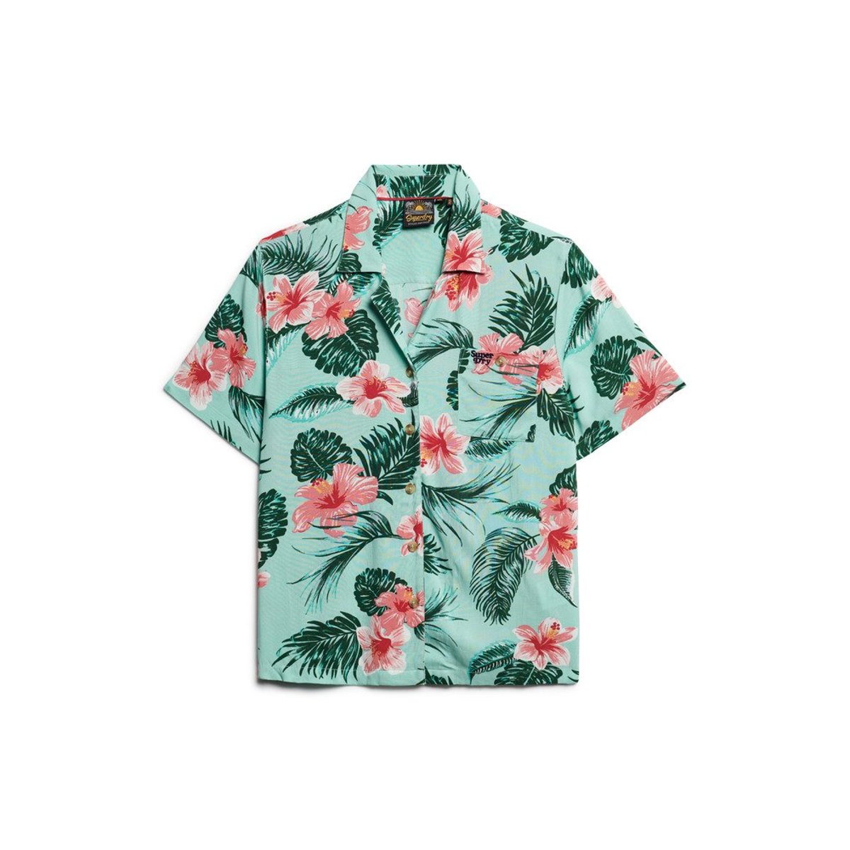 Chemise Beach Resort vert menthe, SUPERDRY
