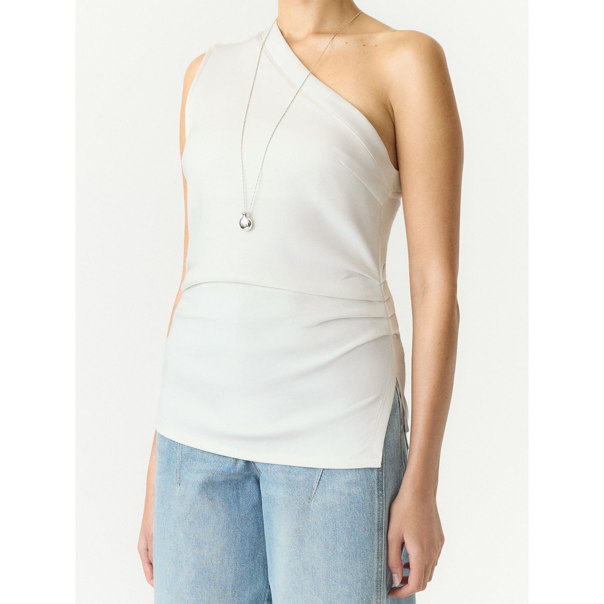 Haut Asymétrique star white, YAS