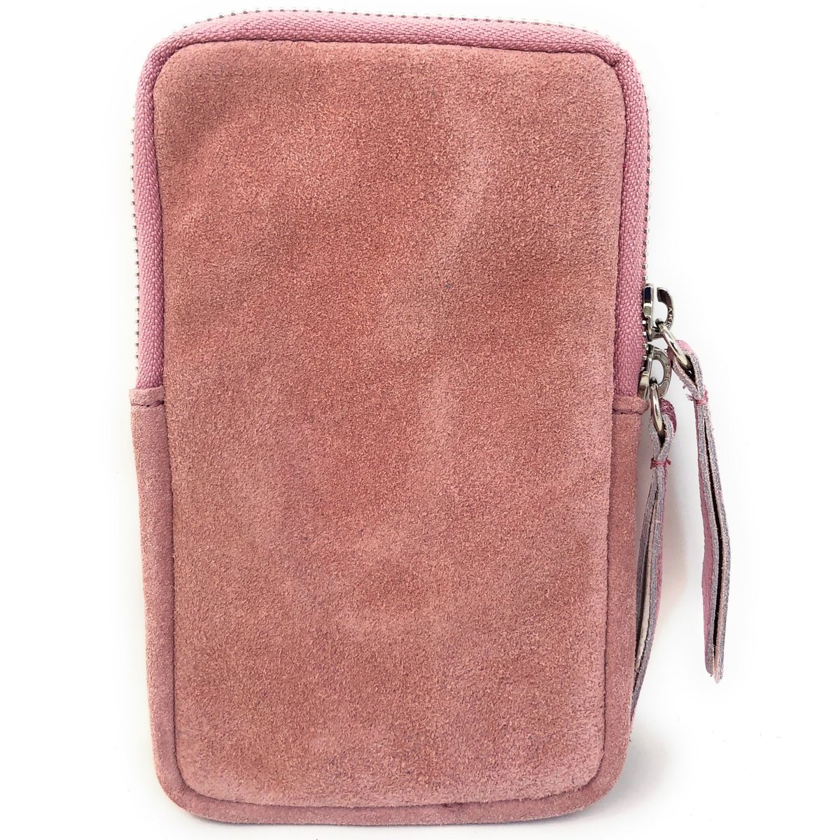Pochette bandoulière en croute de cuir italien LOUVRE rose clair, OH MY BAG