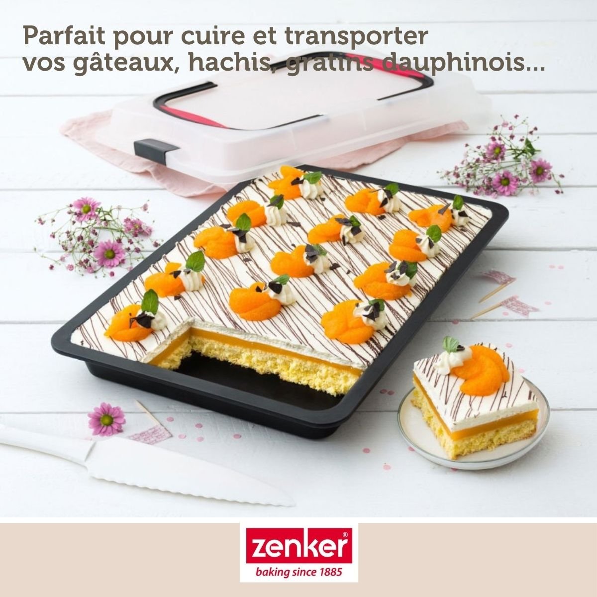 Set de 4 ustensiles de pâtisserie moule à gâteaux BAKE AND GO noir, ZENKER